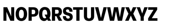 Neue Rational Narrow ExtraBold Font UPPERCASE