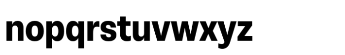 Neue Rational Narrow ExtraBold Font LOWERCASE