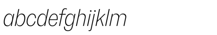 Neue Rational Narrow ExtraLight Italic FONT