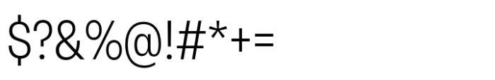 Neue Rational Narrow Light Font OTHER CHARS