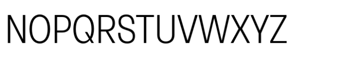 Neue Rational Narrow Light Font UPPERCASE