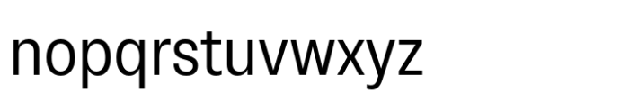 Neue Rational Narrow Regular Font LOWERCASE