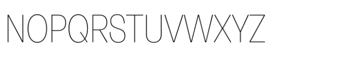 Neue Rational Narrow Thin Font UPPERCASE