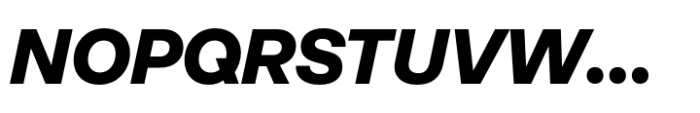 Neue Rational Standard Black Italic Font UPPERCASE