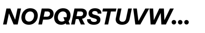 Neue Rational Standard ExtraBold Italic Font UPPERCASE