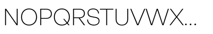 Neue Rational Standard ExtraLight Font UPPERCASE