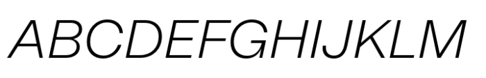 Neue Rational Standard Light Italic Font UPPERCASE