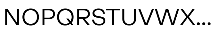 Neue Rational Standard Regular Font UPPERCASE