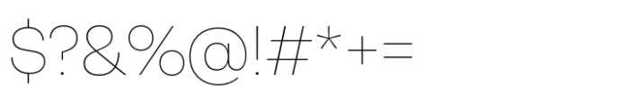Neue Rational Standard Thin Font OTHER CHARS