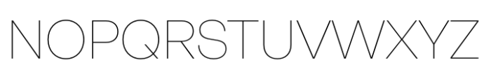 Neue Rational Standard Thin Font UPPERCASE