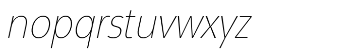 Neue Reman Gt Extra Light Condensed Italic Font LOWERCASE