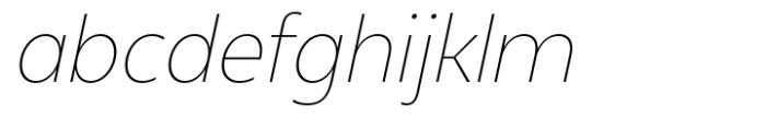 Neue Reman Gt Extra Light Semi Condensed Italic Font LOWERCASE