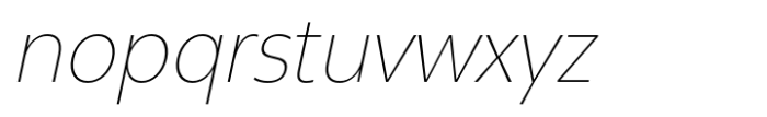 Neue Reman Gt Extra Light Semi Condensed Italic Font LOWERCASE