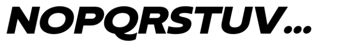Neue Reman Gt Heavy Expanded Italic Font UPPERCASE
