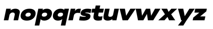 Neue Reman Gt Heavy Expanded Italic Font LOWERCASE