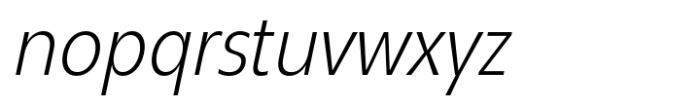 Neue Reman Gt Light Condensed Italic Font LOWERCASE