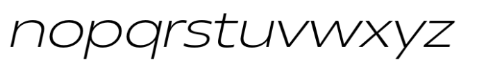 Neue Reman Gt Light Expanded Italic Font LOWERCASE