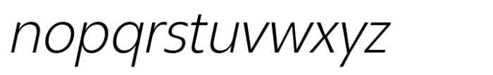 Neue Reman Gt Light Semi Condensed Italic Font LOWERCASE