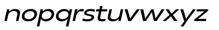 Neue Reman Gt Medium Expanded Italic Font LOWERCASE