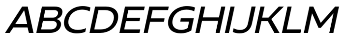 Neue Reman Gt Medium Semi Expanded Italic Font UPPERCASE
