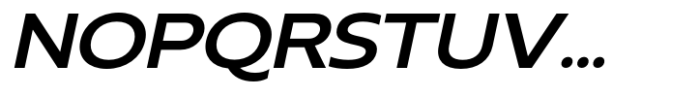 Neue Reman Gt Semi Bold Expanded Italic Font UPPERCASE