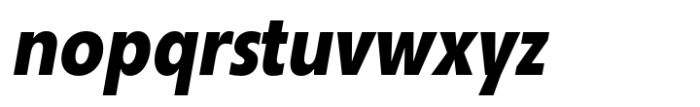 Neue Reman Sans Bold Condensed Italic Font LOWERCASE