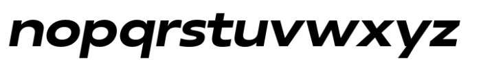 Neue Reman Sans Bold Expanded Italic Font LOWERCASE