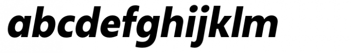Neue Reman Sans Bold Semi Condensed Italic Font LOWERCASE