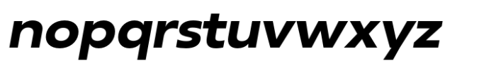 Neue Reman Sans Bold Semi Expanded Italic Font LOWERCASE