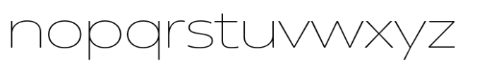 Neue Reman Sans Extra Light Expanded Font LOWERCASE
