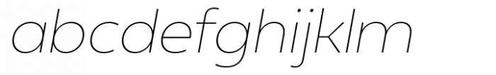 Neue Reman Sans Extra Light Italic Font LOWERCASE