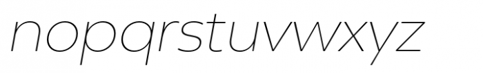 Neue Reman Sans Extra Light Italic Font LOWERCASE