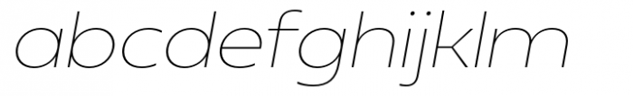 Neue Reman Sans Extra Light Semi Exp Italic Font LOWERCASE