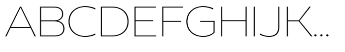 Neue Reman Sans Extra Light Semi Expanded Font UPPERCASE