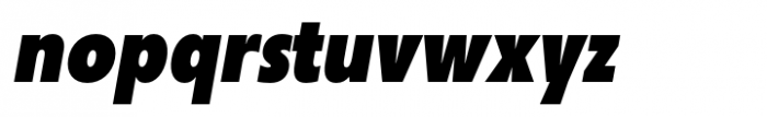 Neue Reman Sans Heavy Condensed Italic Font LOWERCASE