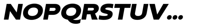 Neue Reman Sans Heavy Expanded Italic Font UPPERCASE