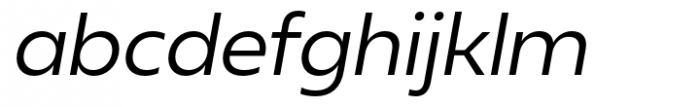 Neue Reman Sans Italic Font LOWERCASE