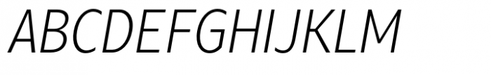 Neue Reman Sans Light Condensed Italic Font UPPERCASE