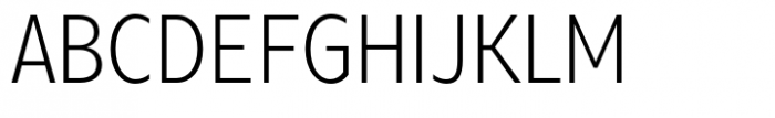Neue Reman Sans Light Condensed Font UPPERCASE