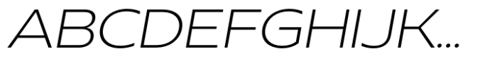 Neue Reman Sans Light Expanded Italic Font UPPERCASE