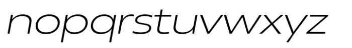 Neue Reman Sans Light Expanded Italic Font LOWERCASE