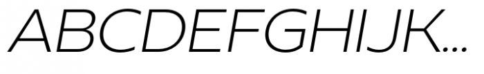 Neue Reman Sans Light Semi Expanded Italic Font UPPERCASE