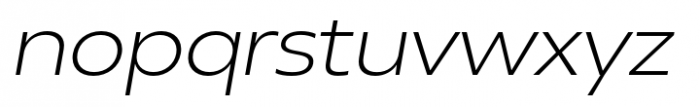 Neue Reman Sans Light Semi Expanded Italic Font LOWERCASE