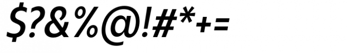 Neue Reman Sans Medium Condensed Italic Font OTHER CHARS