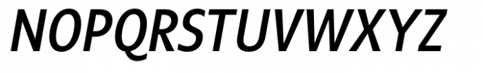 Neue Reman Sans Medium Condensed Italic Font UPPERCASE