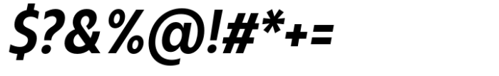 Neue Reman Sans Semi Bold Condensed Italic Font OTHER CHARS