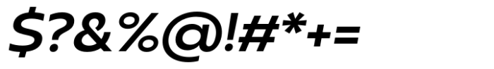 Neue Reman Sans Semi Bold Expanded Italic Font OTHER CHARS