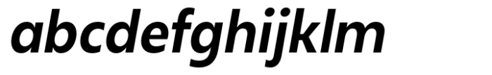 Neue Reman Sans Semi Bold Semi Condensed Italic Font LOWERCASE