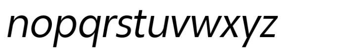 Neue Reman Sans Semi Condensed Italic Font LOWERCASE