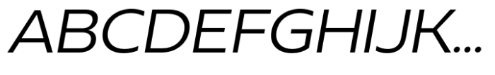 Neue Reman Sans Semi Expanded Italic Font UPPERCASE